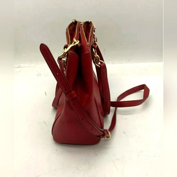 Coach Small Christie Carryall in Crossgrain Leather Tote Crossbody Handbag purse - Picture 4 of 8